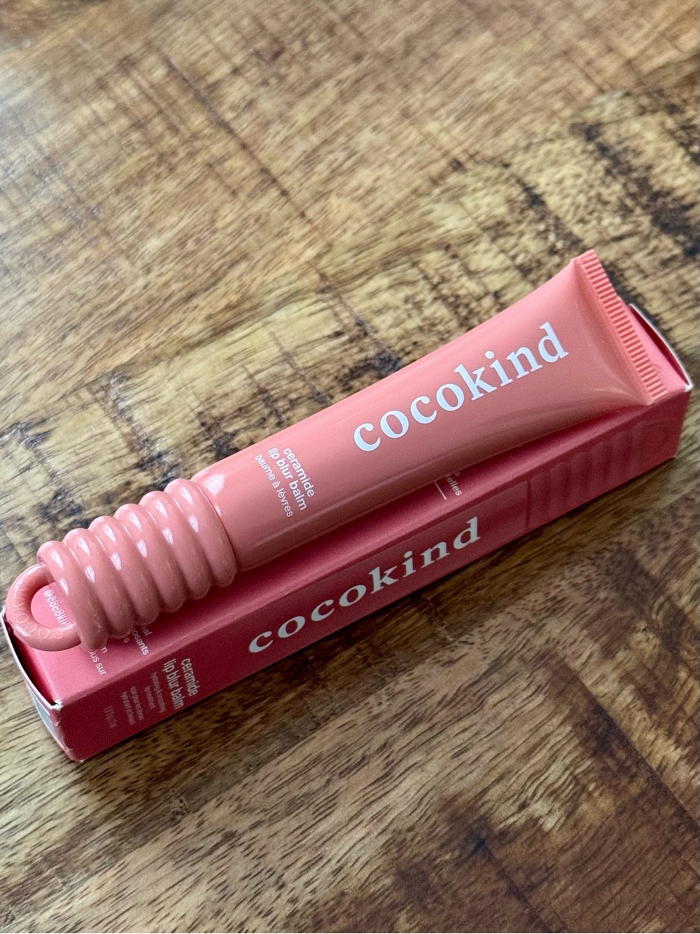 Cocokind Ceramide Lip Blur Balm- Coral Pink